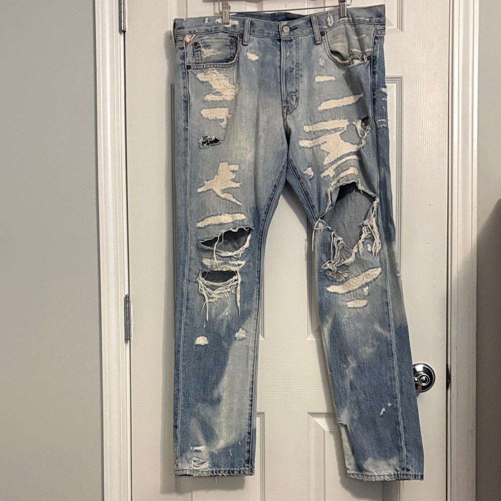 Denim & Supply Ralph Lauren Distressed Blue Jeans